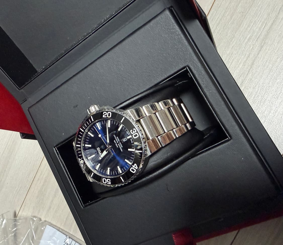 오리스 애커스 딥블루 43mm 풀세트 (국내 성골 / 정품 러버밴드 포함 상품이미지2