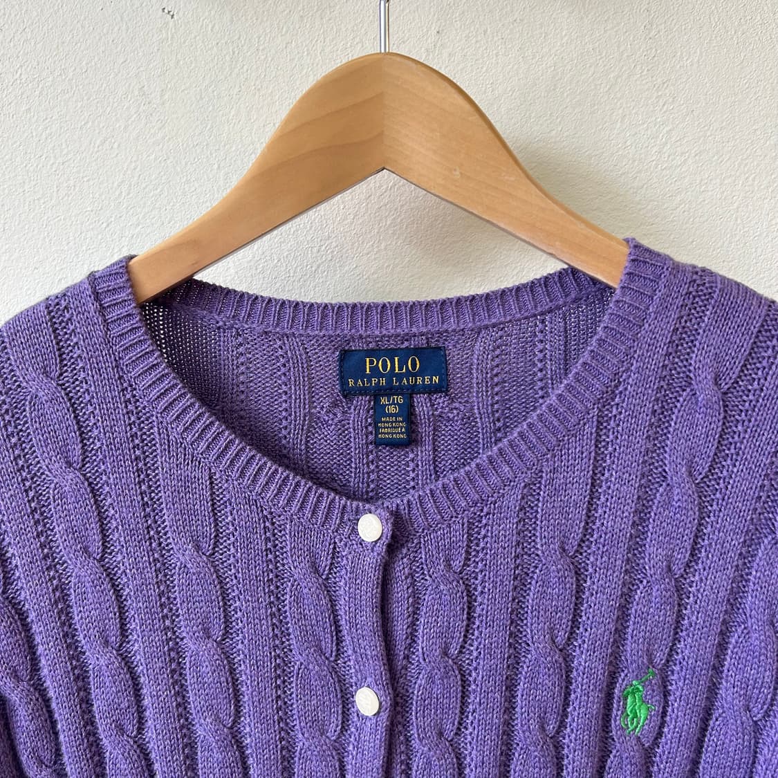 폴로랄프로렌 라벤더 케이블 가디건 상품이미지7
