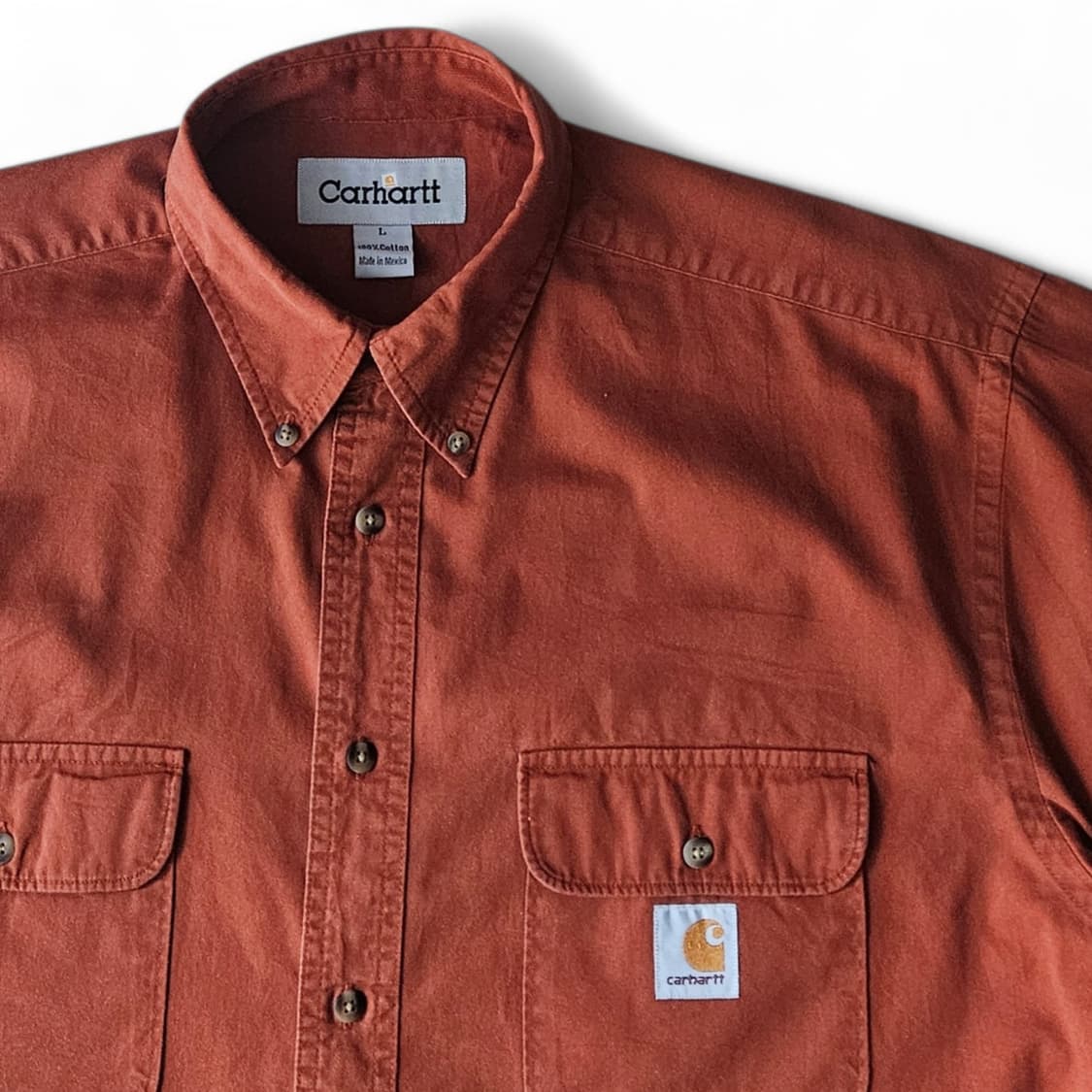 칼하트 면 오버핏 반팔셔츠 L 상품이미지3