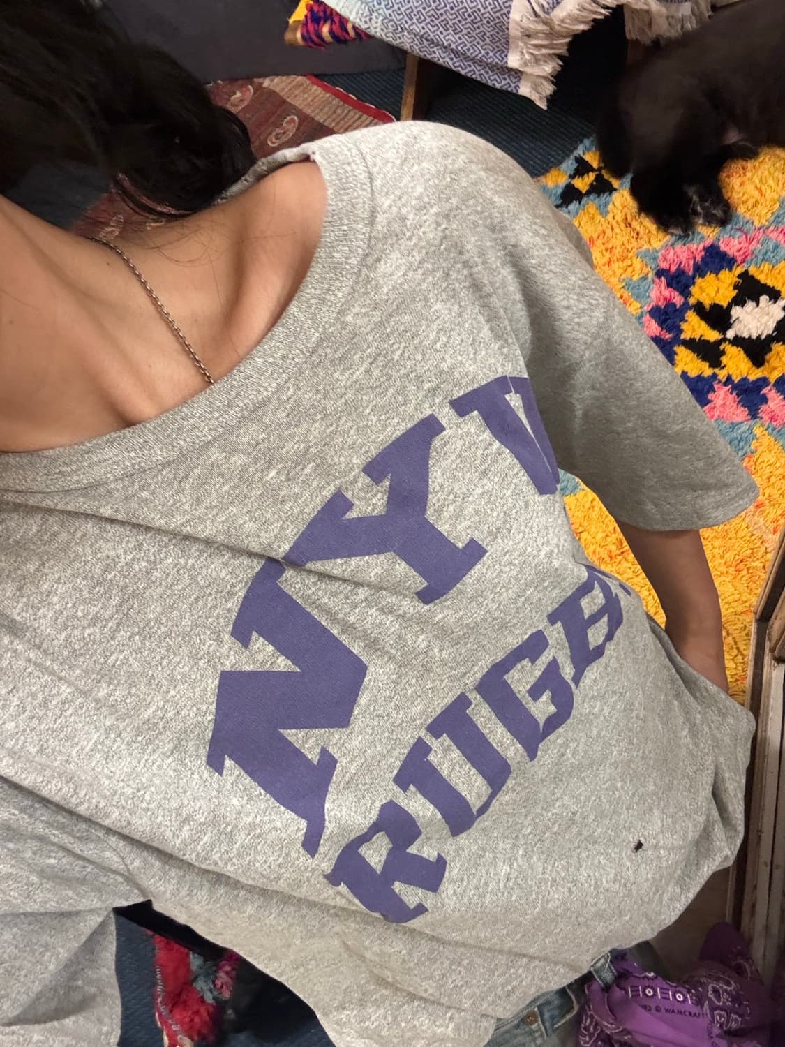 00’s 챔피온 NYU 티셔츠 상품이미지2