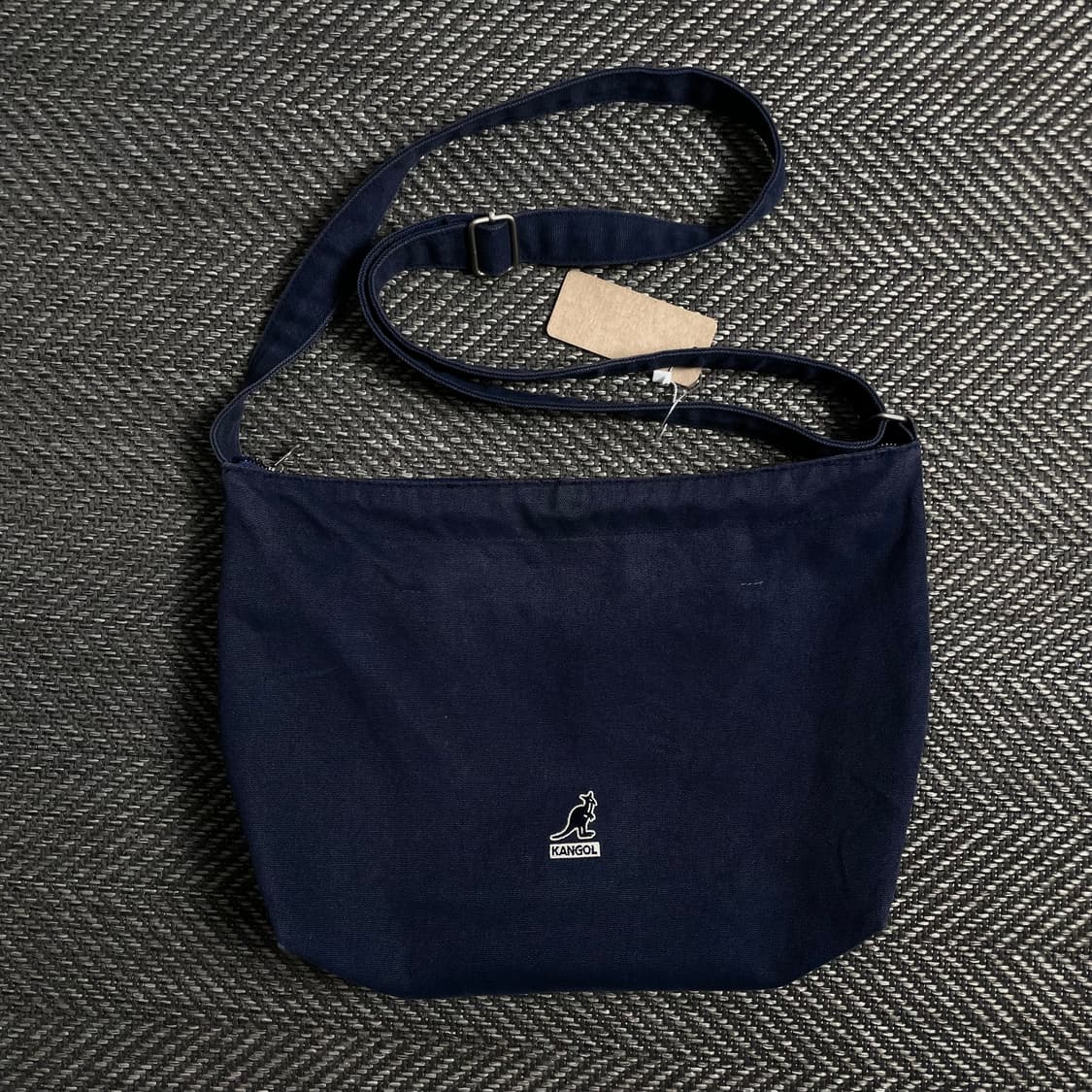 캉골 자수로고 네이비 캔버스 크로스백o 5048 상품이미지1