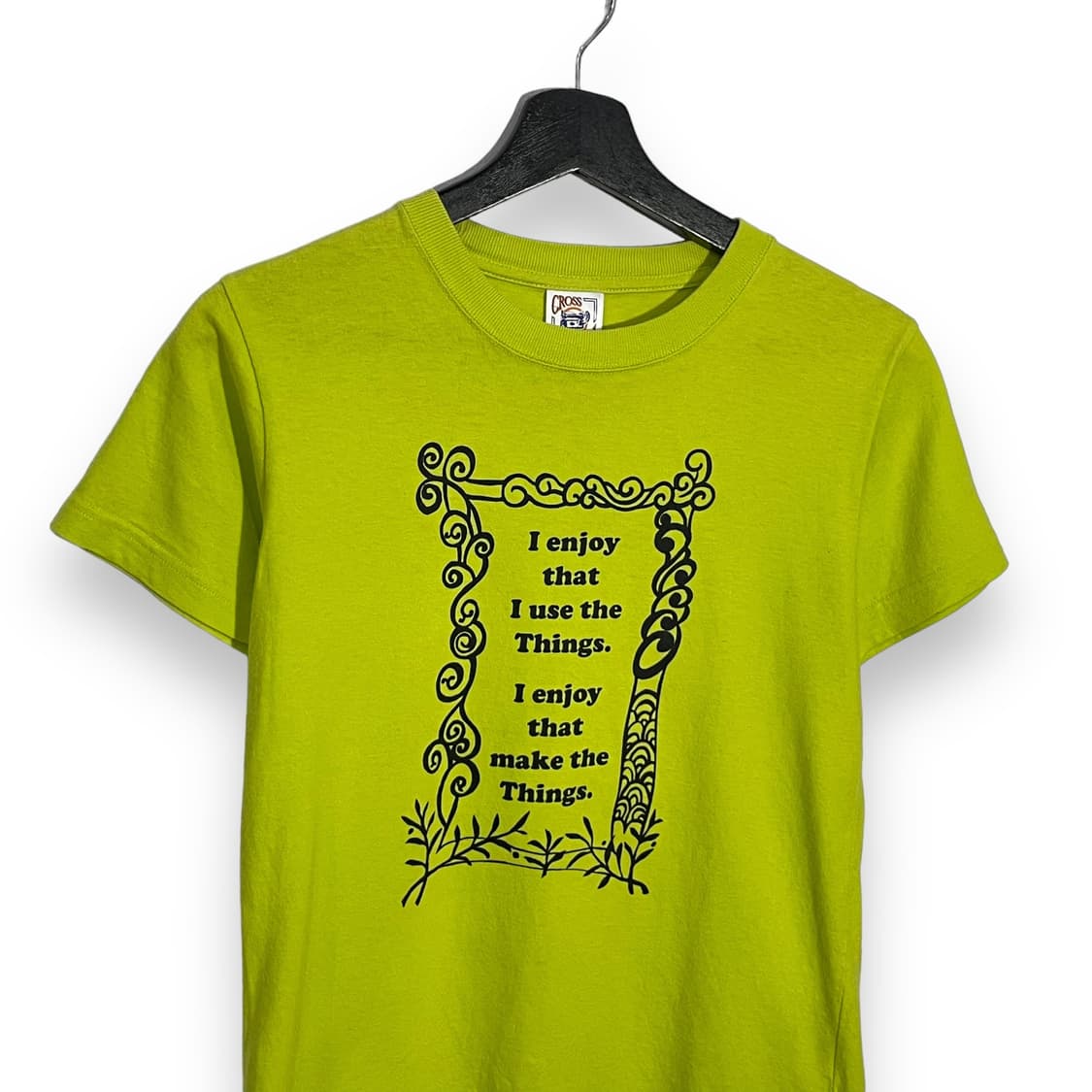 크로스스티치 프린팅 반팔티 상품이미지3