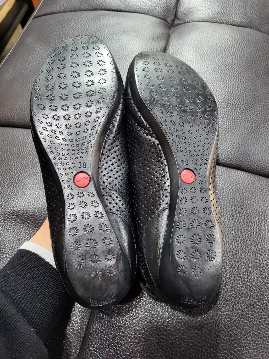 캠퍼 펀칭 가죽 샌들 상품이미지8