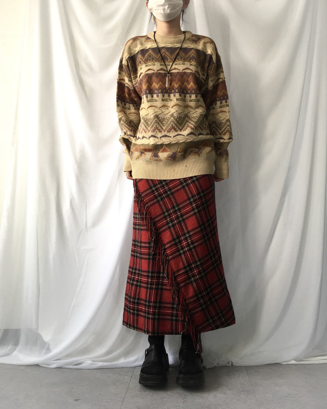 cable pattern knit 상품이미지6