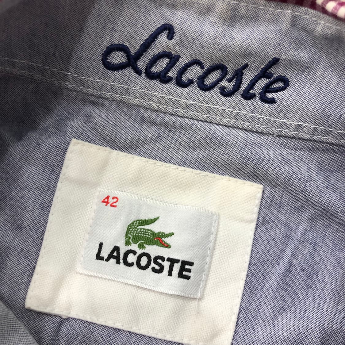 105 라코스테 체크 셔츠 상품이미지4