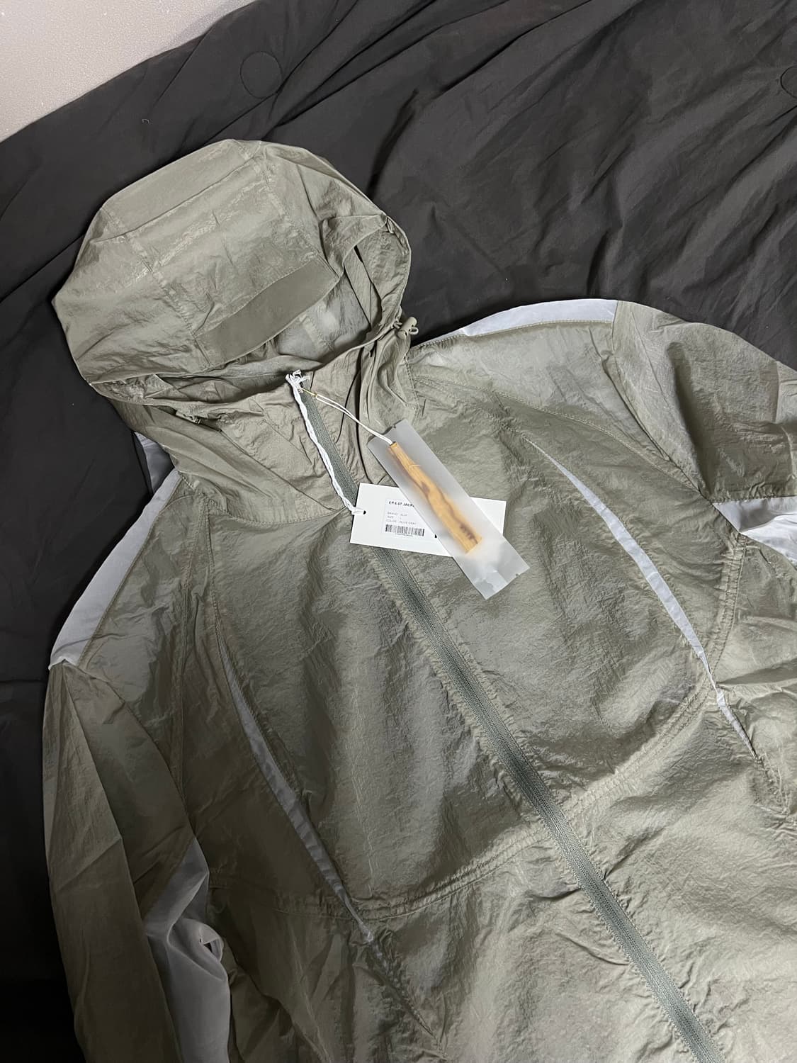 (L) 엑슬림 ep6 07 자켓 바람막이 올리브 그레이 새상품 상품이미지1