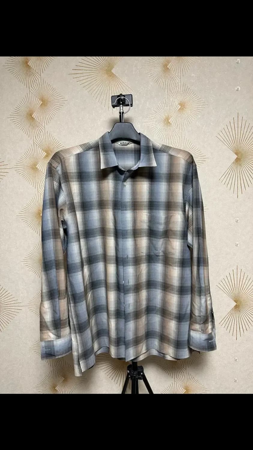 [4] 20aw 오라리 울 체크 상품이미지1