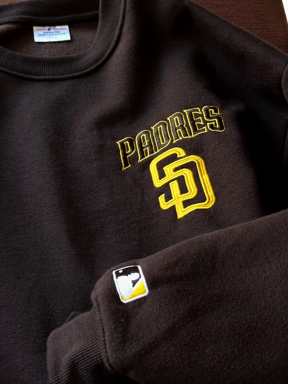 Design patch warm lining sweat P/O 상품이미지4