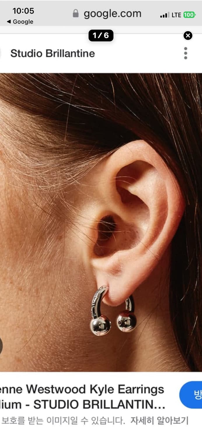 비비안웨스트우드 피어싱 귀걸이 OS 상품이미지4