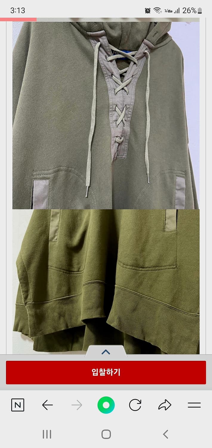 폴로 랄프로렌 레이스업 후드티 상품이미지2