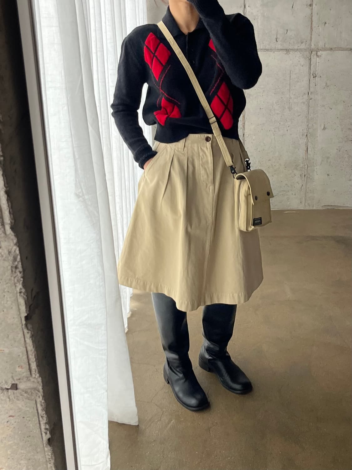 MHL마가렛호웰 코튼 스커트 베이지 상품이미지3