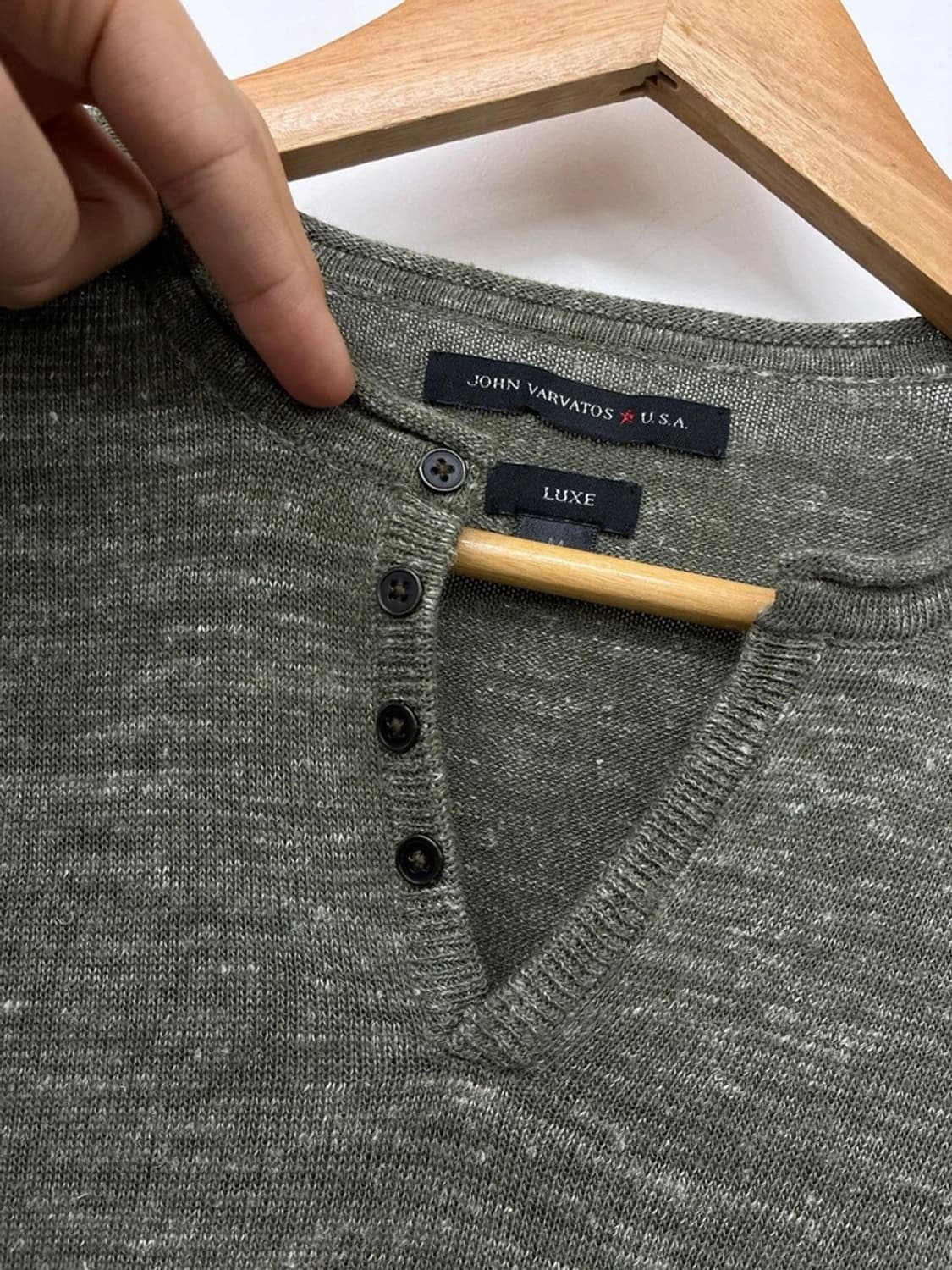 존 바바토스 LUXE 헨리넥 니트 롱슬리브 PN9801 상품이미지3