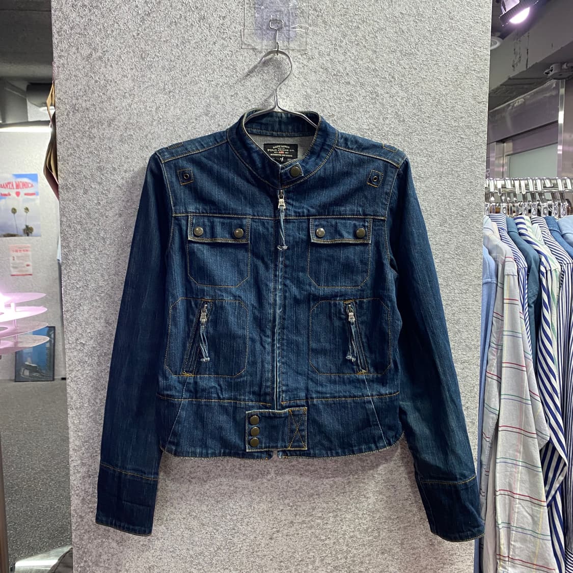 폴로랄프로렌 폴로진스 데님 바이커 자켓 B4285 상품이미지2