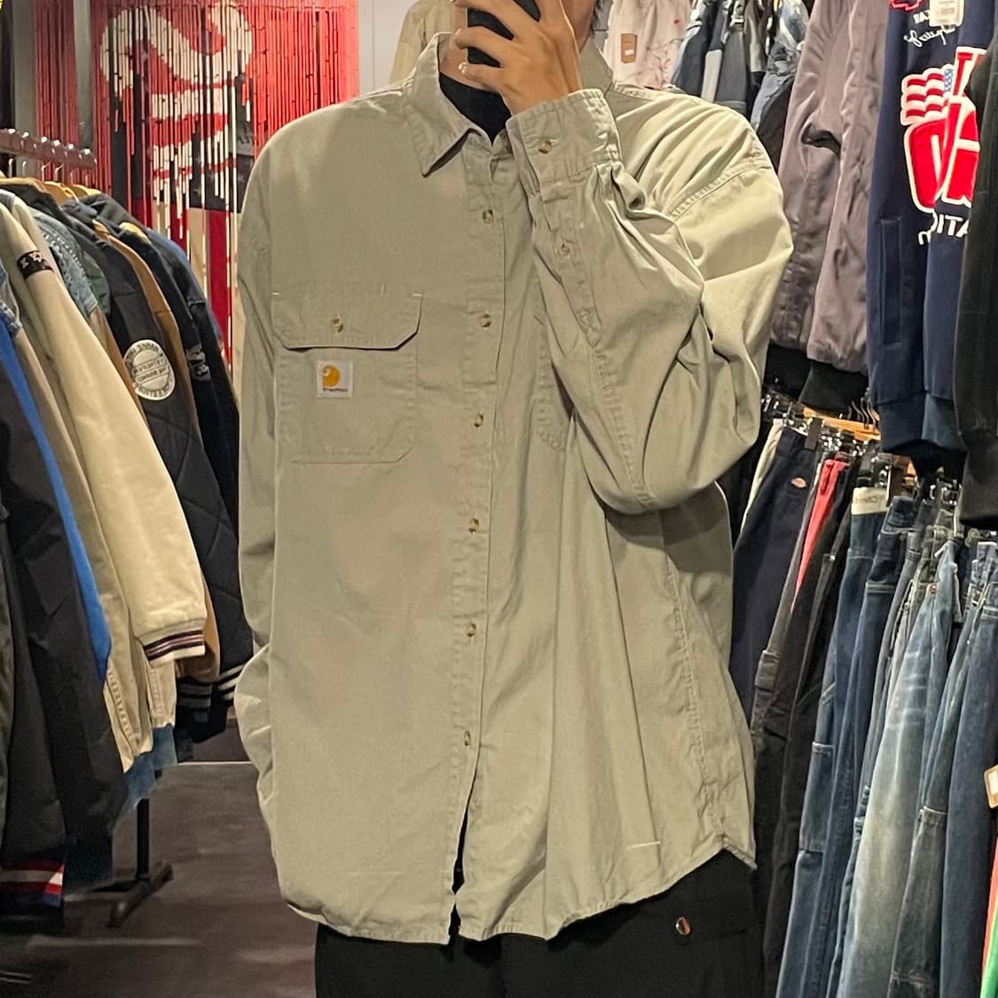 [IM] carhartt 칼하트 그레이 긴팔셔츠 상품이미지4