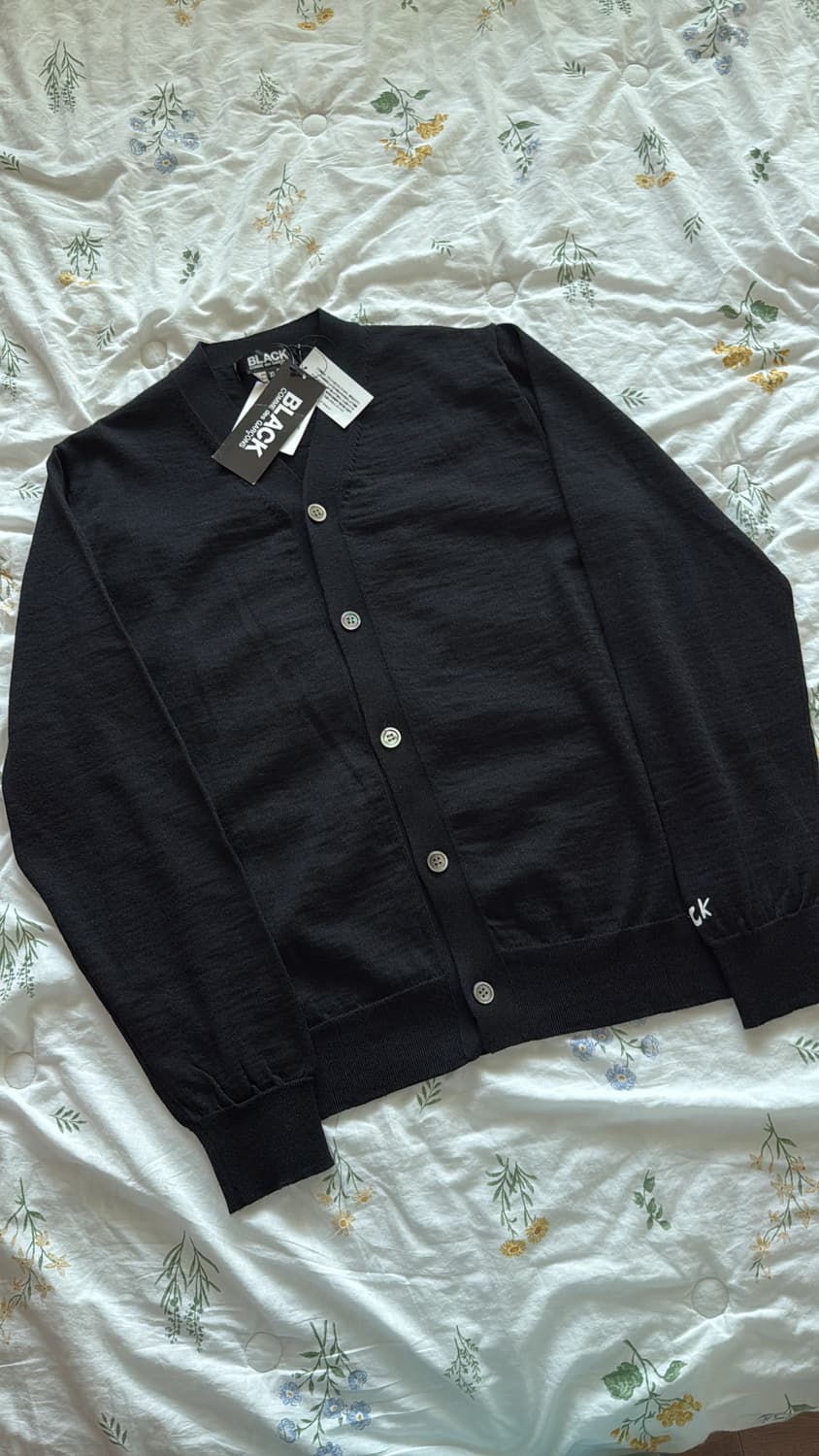 블랙 꼼데가르송 가디건 상품이미지1