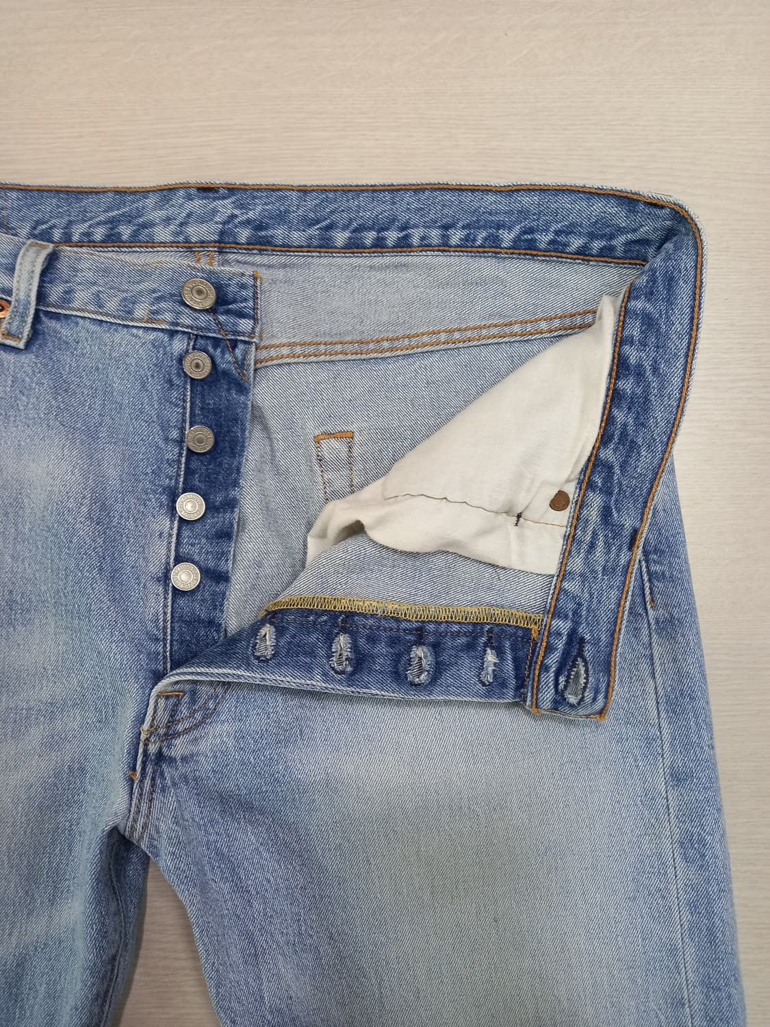 35-36 리바이스501 멕시코 스판 일자 연청 35-252 상품이미지7