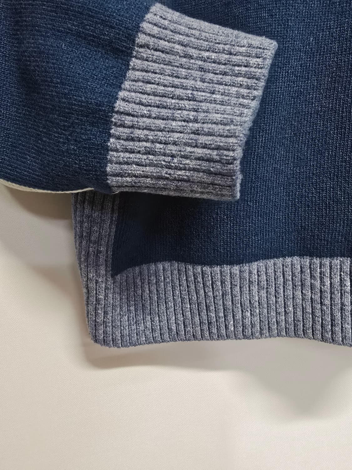 루이까스텔 네이비 하프넥 니트 방풍집업 100 상품이미지3