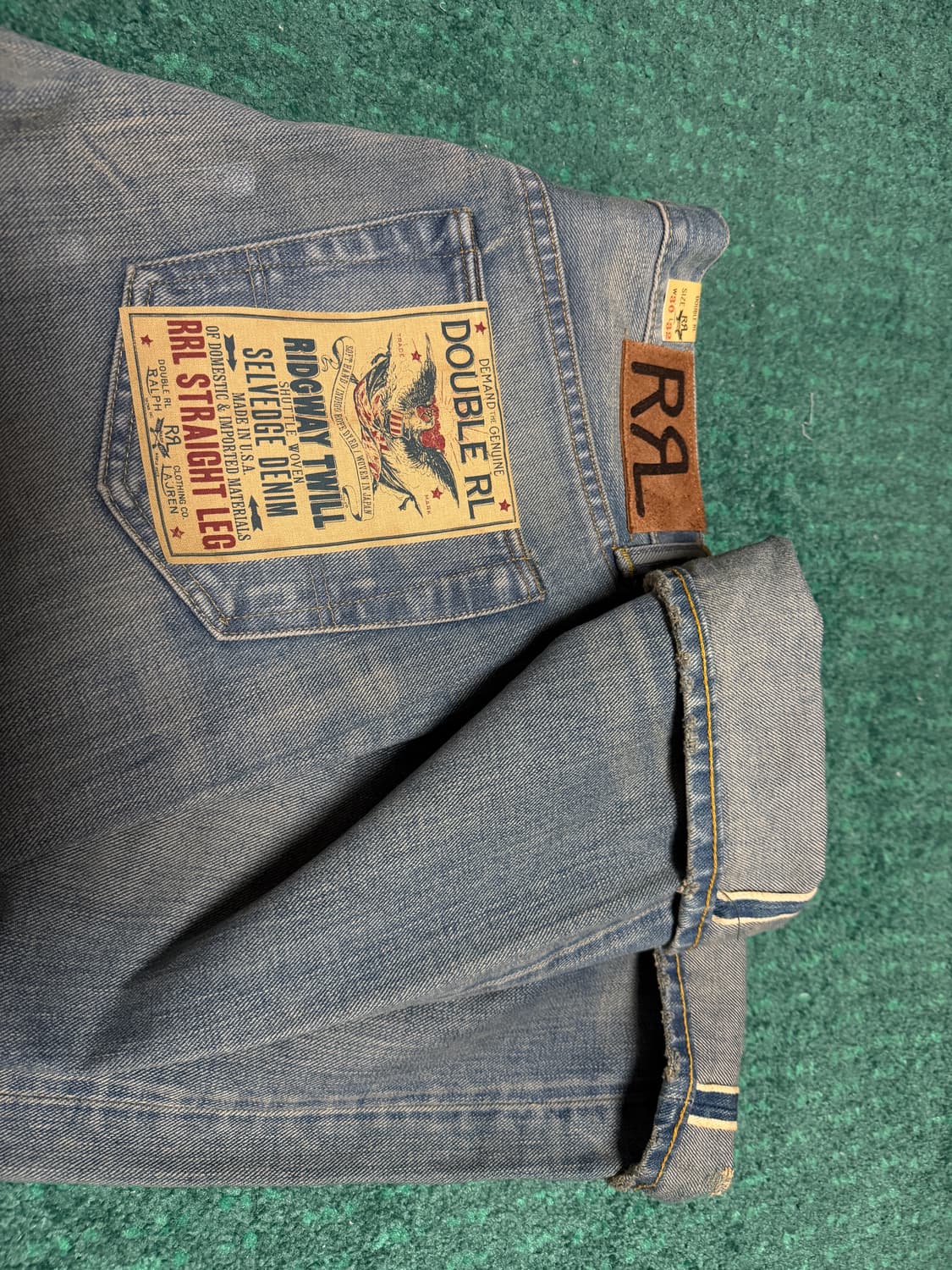 [30x32] rrl 더블알엘 밀너 스트레이트 셀비지진 상품이미지2