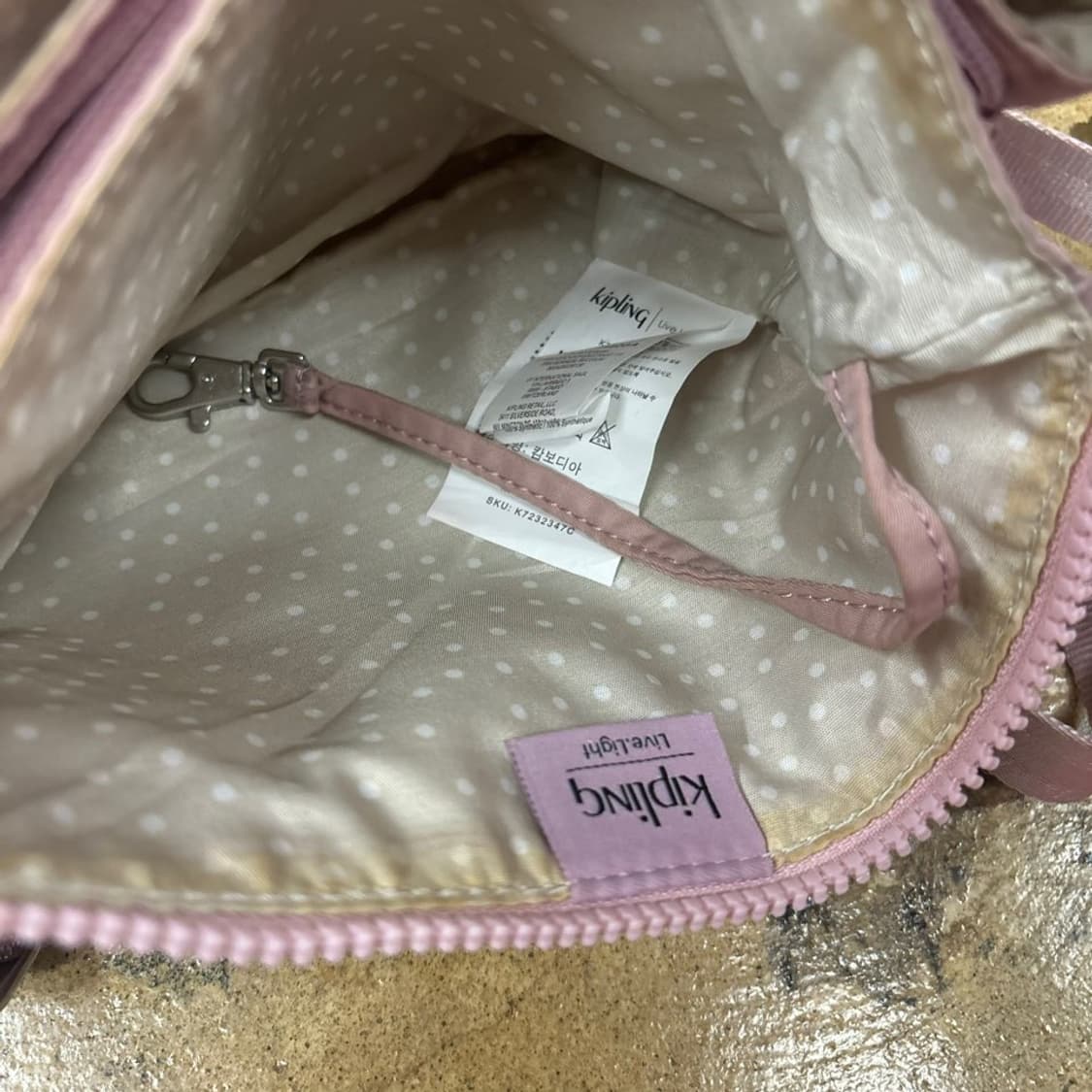 키플링 리리 연보라 핑크 퍼플 크로스백 키링  상품이미지6