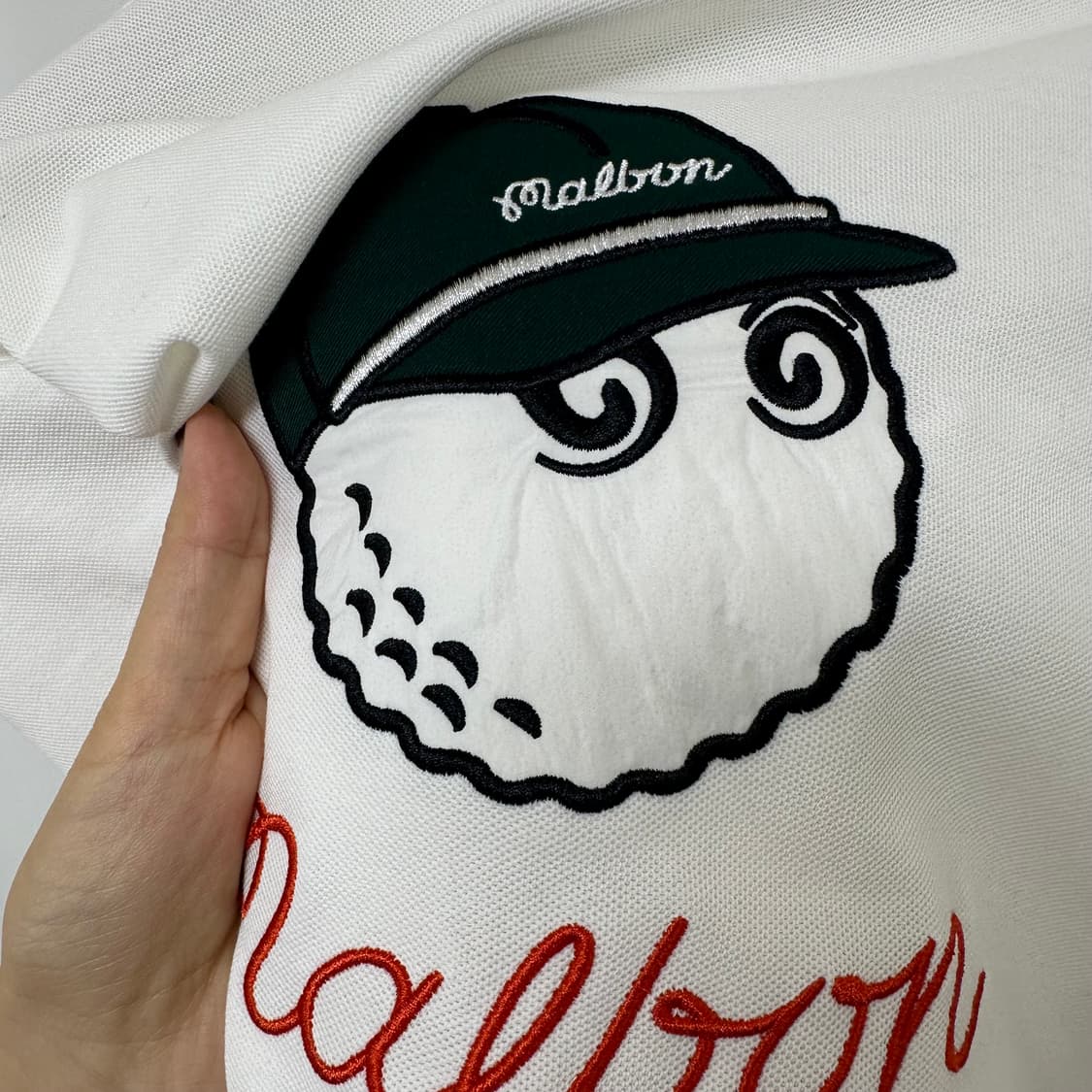   말본 남자 골프 카라 반팔티 화이트 100 L  상품이미지7