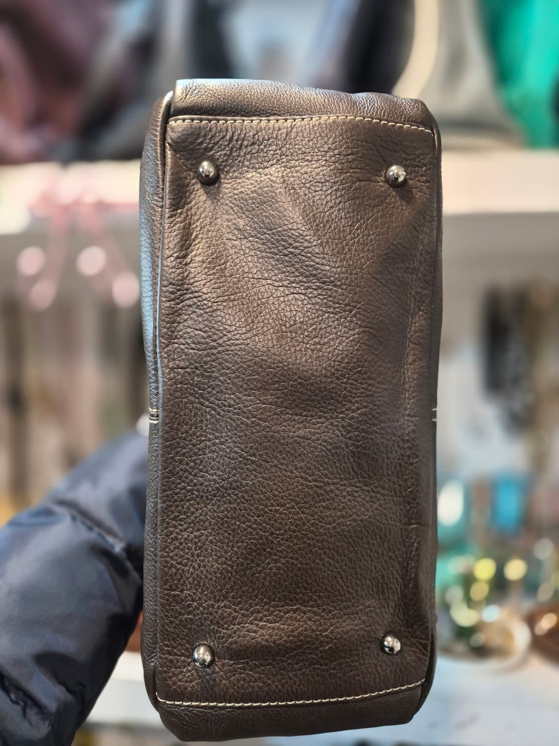 japon 브라운 가죽 숄더백 토트백 상품이미지4