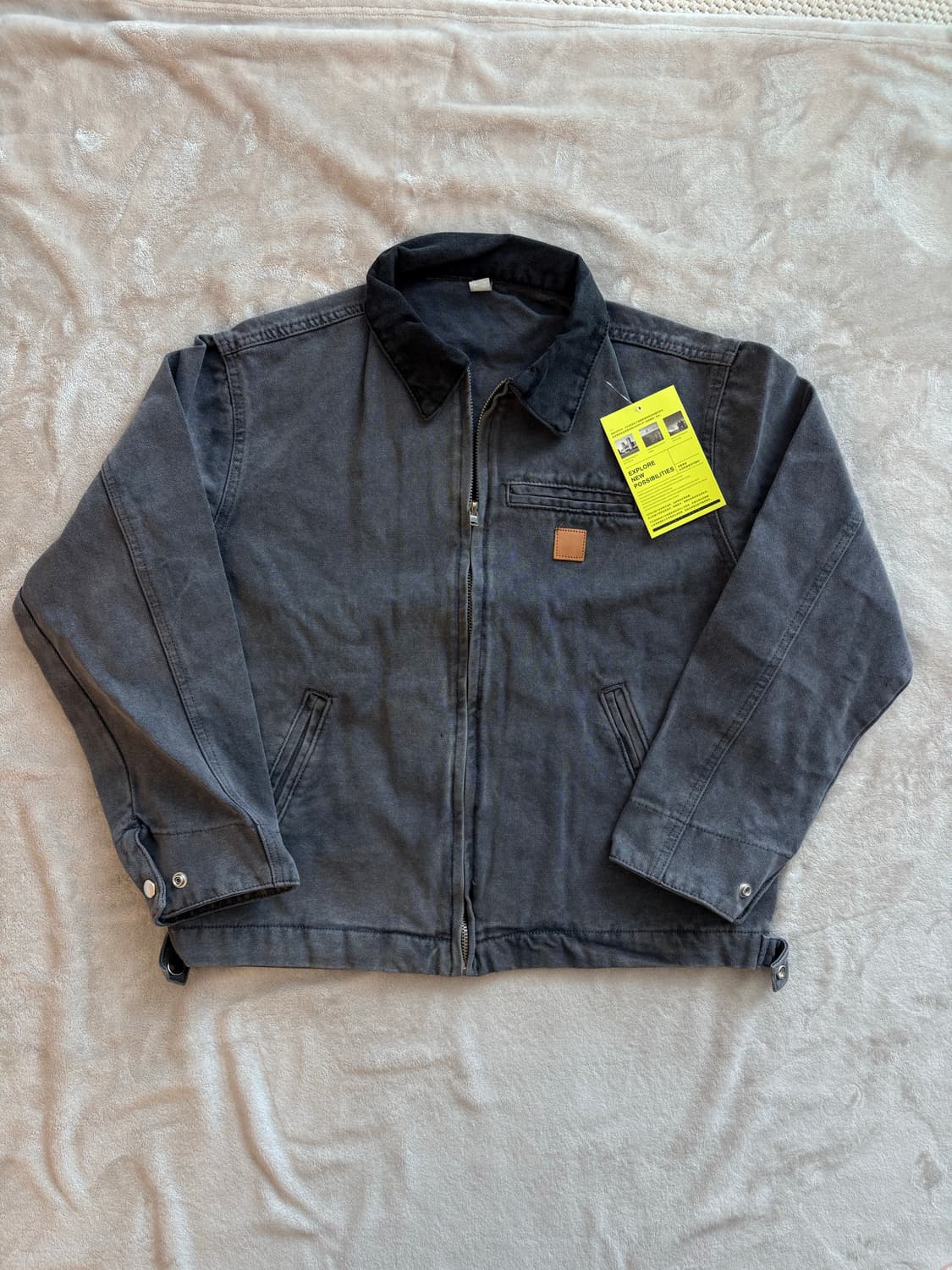 워크자켓 빈티지 그레이 완전 새제품, 사이즈 XL 상품이미지1