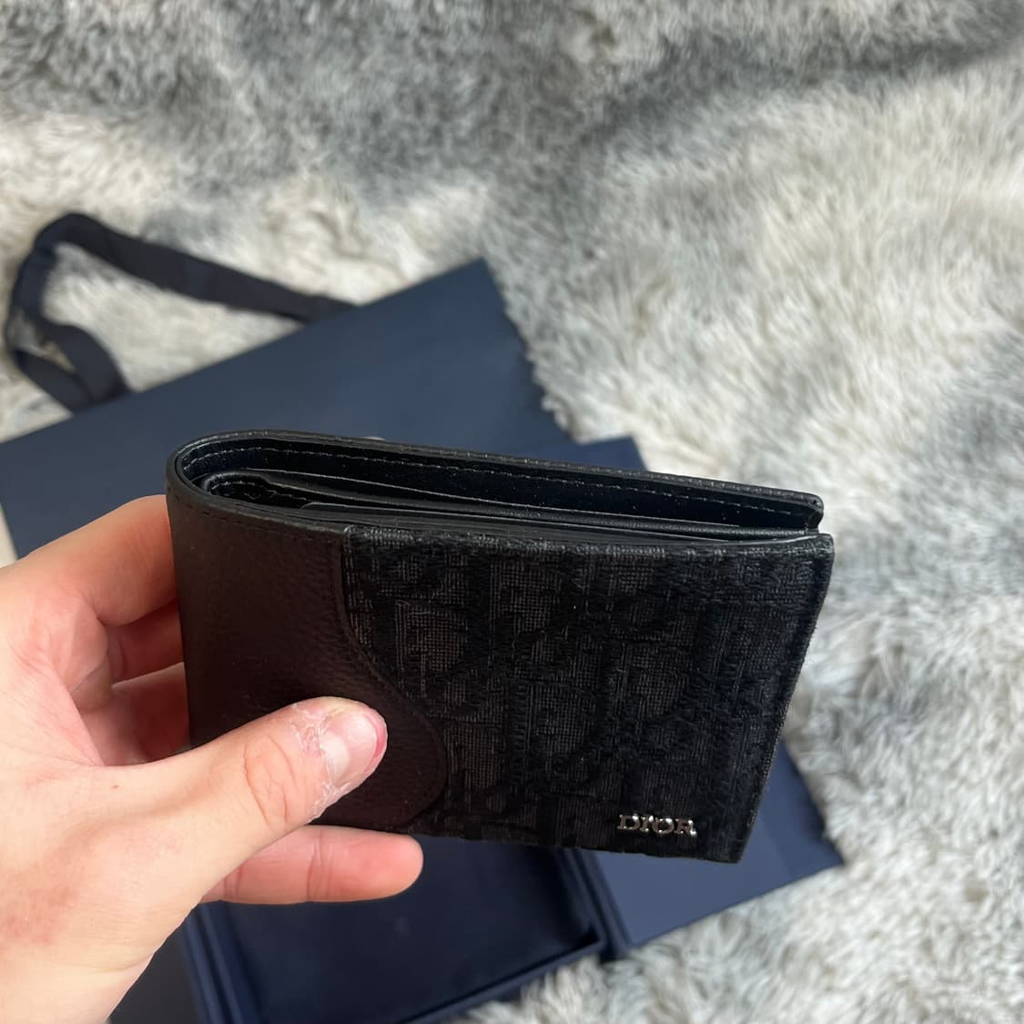 디올 오블리크 새들 컴팩트 코인 반지갑 풀박스 상품이미지4
