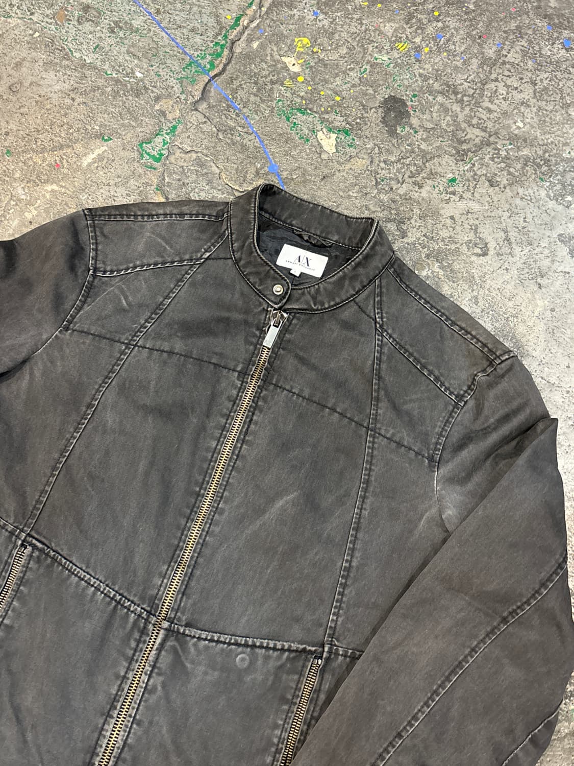 AX 알마니 익스체인지 블랙 라이더 자켓 상품이미지8