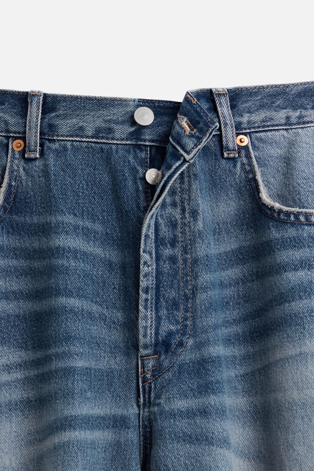 자라 / 배기 플레어 핏 데님팬츠 블루 / 44 상품이미지5