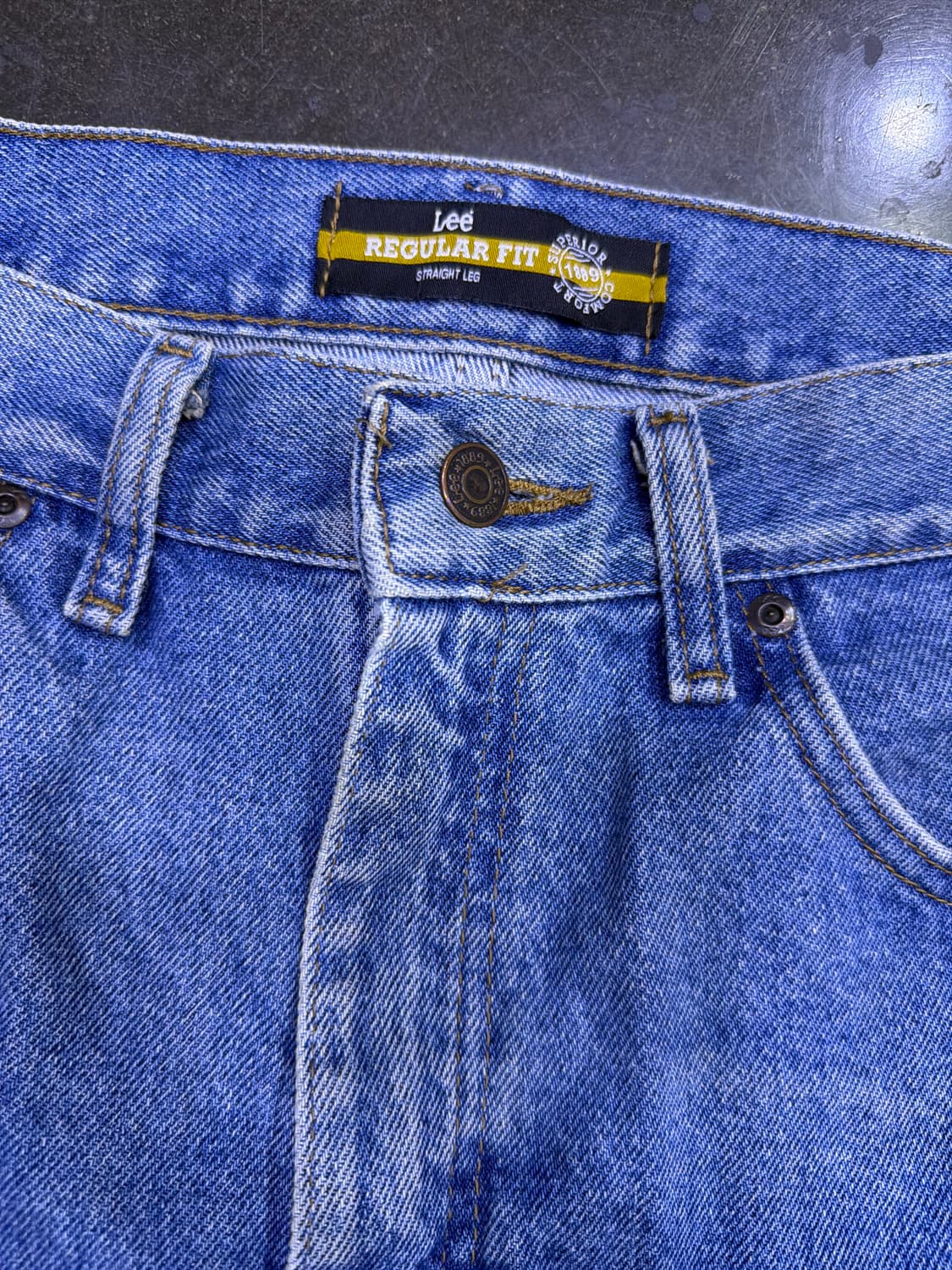 Lee 리 라이더스 래귤러 스트레이트핏 레그 빈티지 워싱 데님팬츠 34 상품이미지5