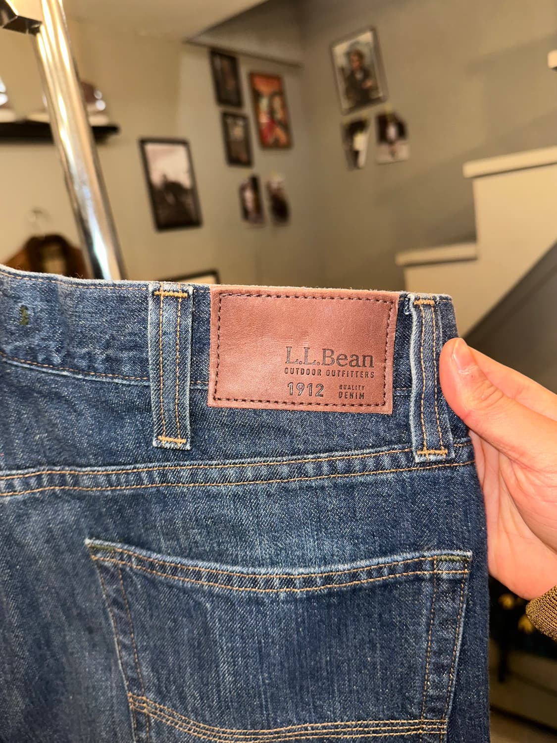 00’s LL Bean Mexico denim washed pants 상품이미지9