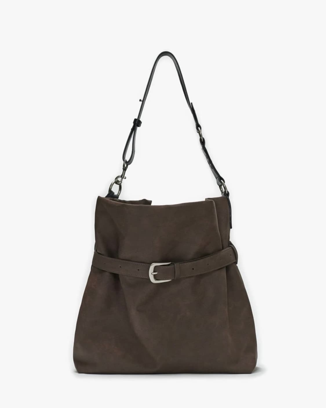 썬번프로젝트 Rivet Belted Big Bag (Brown) 상품이미지1