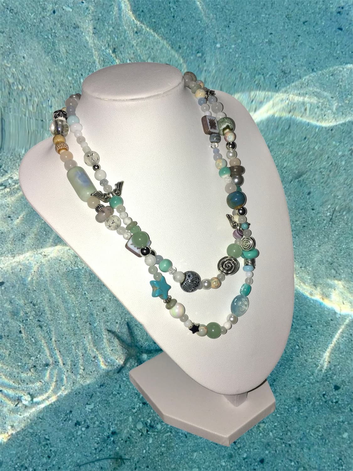 Mint starry necklace ✧༚。 상품이미지1