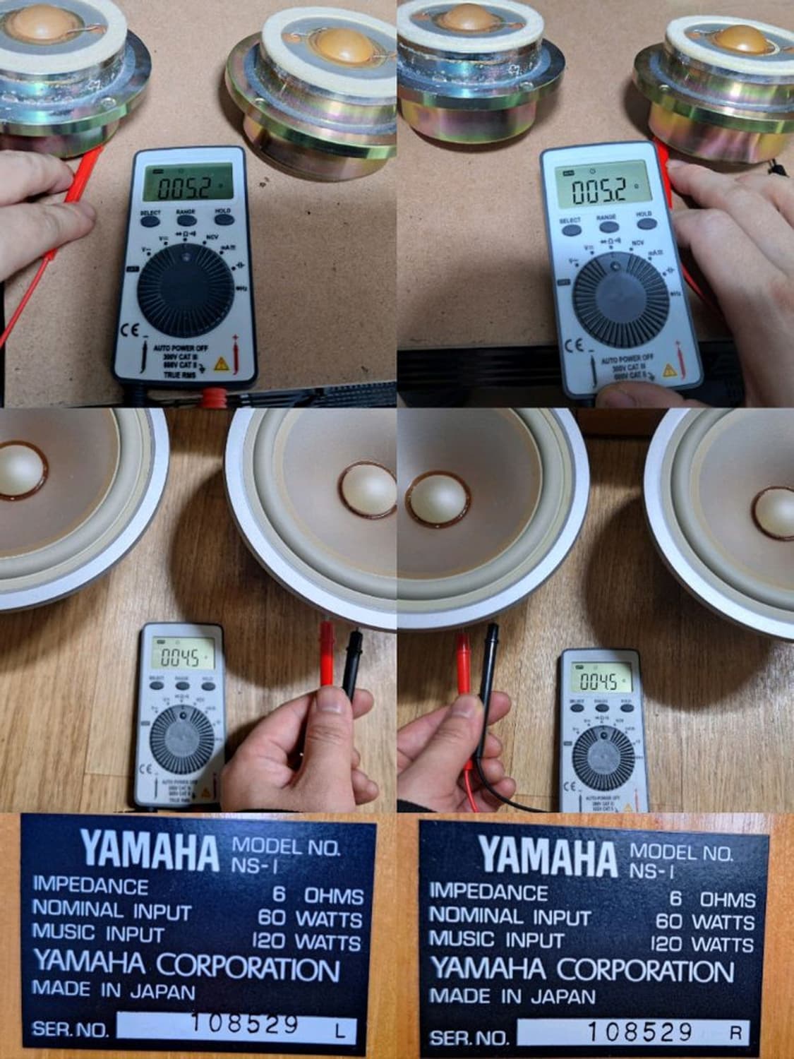 (스탠드포함/오버홀) yamaha NS-1 알리코 스피커/ 빈티지 레트로 상품이미지8