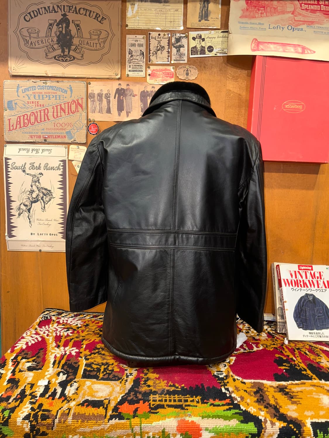 ( XL ) 가죽자켓 가죽코트 가죽카코트 워크웨어 남성무스탕 b3무스탕 상품이미지2