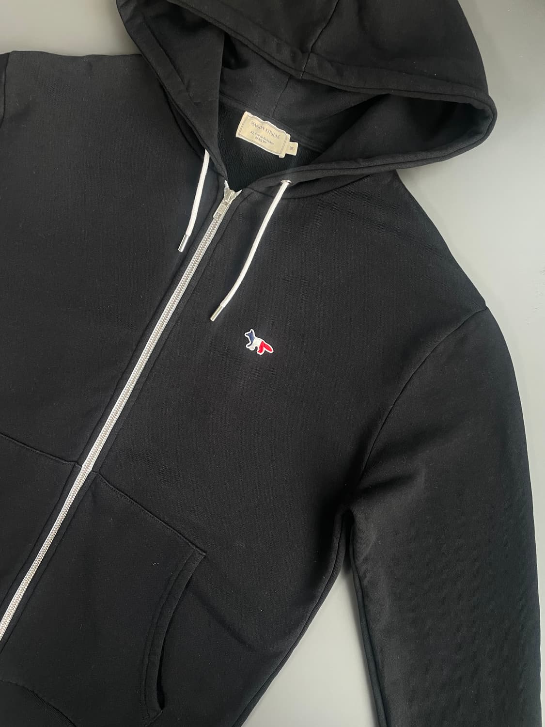 [M] 메종 키츠네 트리 폭스 자수로고 후드 집업 상품이미지3