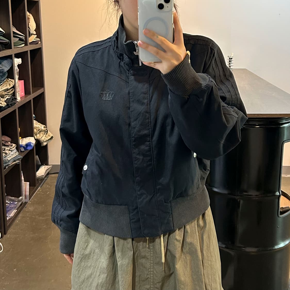 아디다스 X 미시엘리엇 블랙 봄버 자켓 상품이미지8