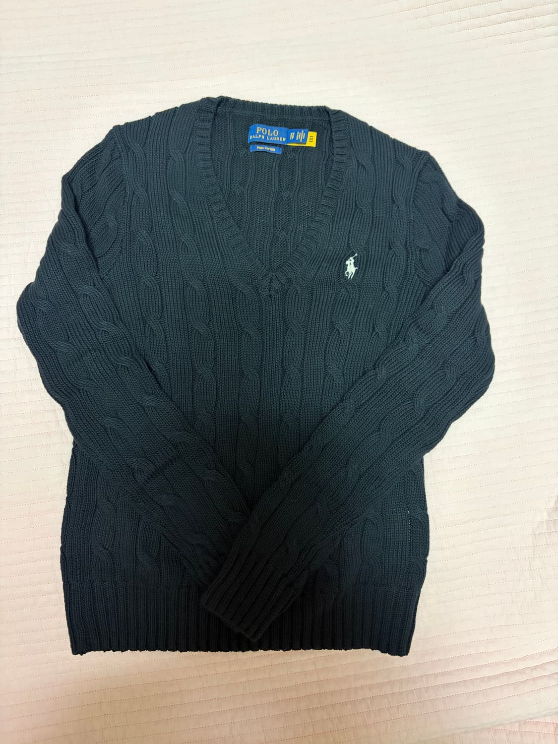 여성 폴로랄프로렌 케이블코튼 브이넥니트 상품이미지4