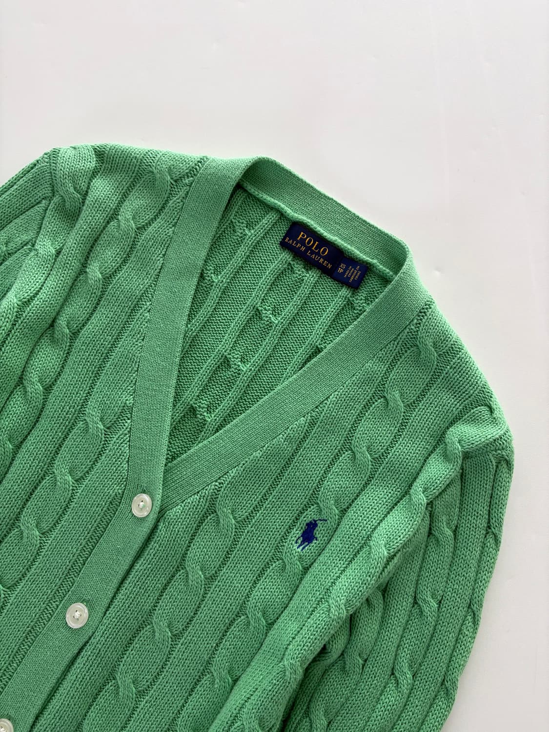 Polo 폴로 랄프로렌 신형 우먼라인 피마코튼 케이블 가디건 상품이미지2