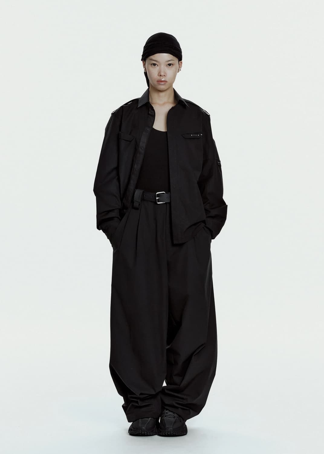 혜인서 바이커 셔츠 블랙 4사이즈 상품이미지1