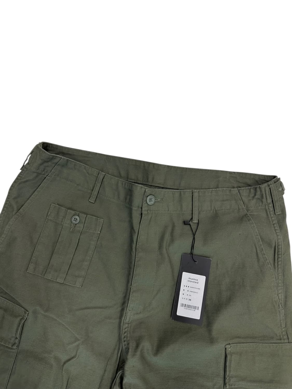 무신사스탠다드 브리티쉬 아미 카고 팬츠 새상품 카키 (36) 상품이미지2