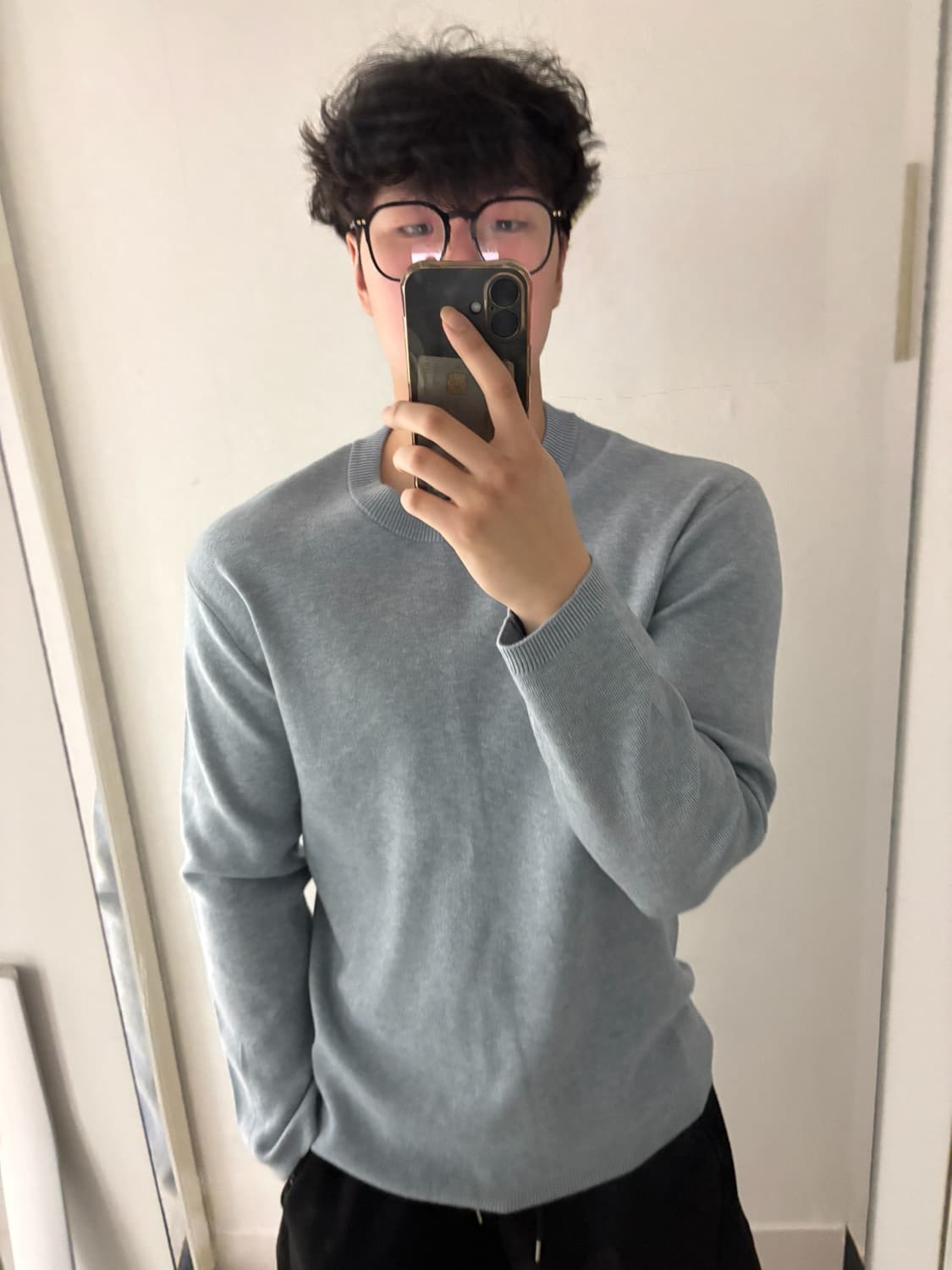 POLHAM light blue knit sweater xL 상품이미지1