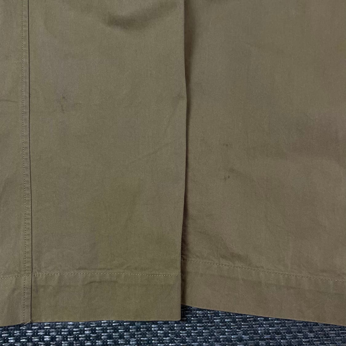 (33) 비헤비어 브라운베이지 핀턱 카고 코튼 팬츠 M 상품이미지5