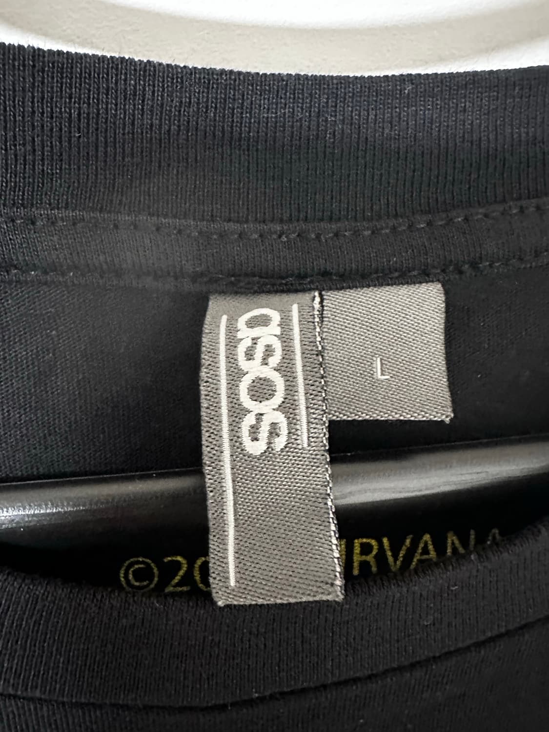 ASOS 너바나 스마일 반팔티 블랙 상품이미지3
