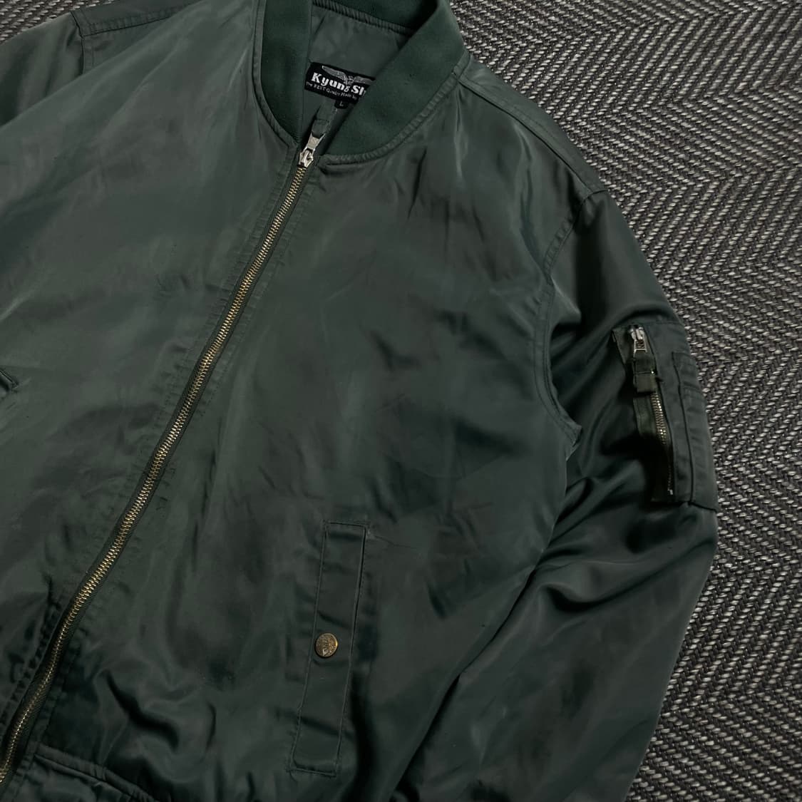 Kyung Shin MA-1 항공 점퍼 카키y 4552 상품이미지3
