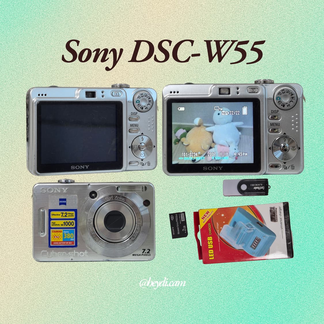 소니 사이버샷 W55 실버 !! (Sony DSC-W55) 상품이미지2