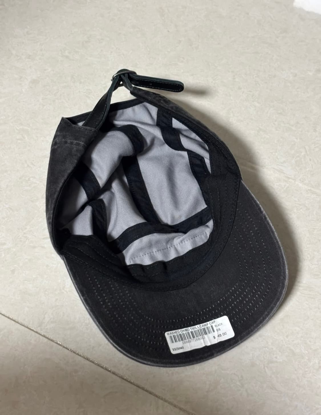 정품 슈프림 블랙 캠프캡 상품이미지2