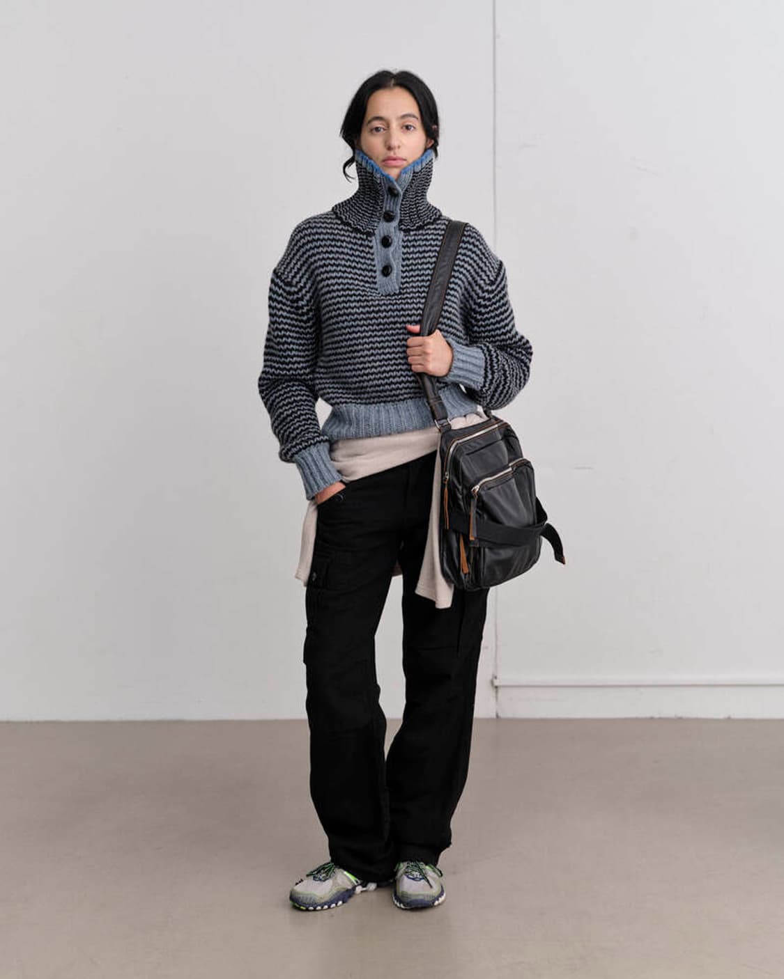 M) colorcolour aurora high neck knit 상품이미지2