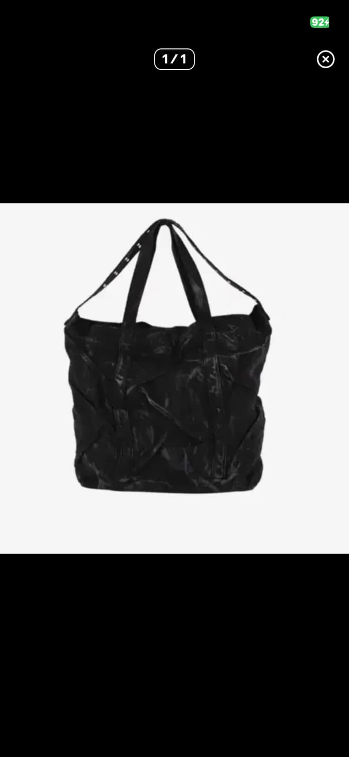 노쿨러스 워시드 바이트 토트백 블랙 상품이미지1