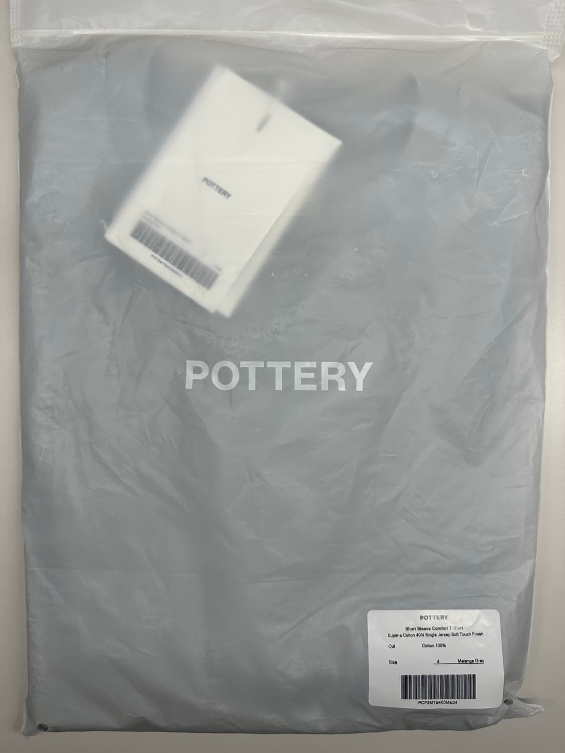 수피마 코튼 반팔 컴포트 포켓 티셔츠(택채새상품,멜란지그레이,5사이즈) 상품이미지2